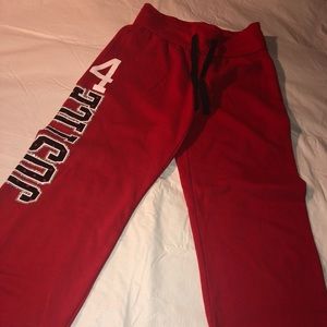 💕Justice joggers pants red